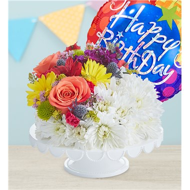 Birthday Wishes Flower Cake&reg; - Brightest Day&trade;